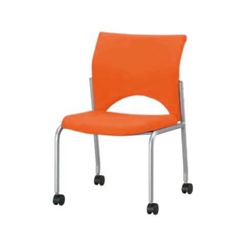 オフィスチェア/デスクチェア  幅440×奥行480〜515×高さ750〜880mm 座昇降機能 キャスター付 組立品(肘別売り) オフィスチェア⁄デスクチェア 〔ブラック〕 幅440×奥行480〜515×高さ