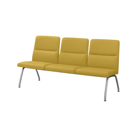 ライオン ロビーベンチ・長椅子 完成日 組立不要 42LC 背付・肘なし ロビーチェアー 3連 42LC-13F 577-26