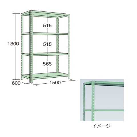 TJG ItBXLrlbgE[Ƌ  {gXbNyʌ^ 1800 Ԍ1500mm NB-6534