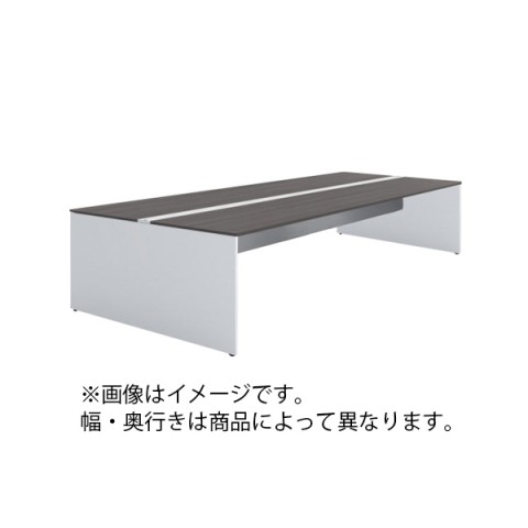 イトーキ オフィスデスク 完成日 組立不要 インターリンクR パネル脚・両面タイプ 単独型 D1400×H720 CLR-244GES-W981