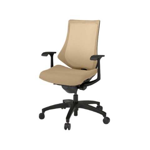 イトーキ オフィスチェア 完成日 組立不要 エフチェア メッシュバック ハイバック ベースカラーT1 T型肘 プレーンメッシュ(JV) 抗ウイルス再生布地(PS) ナイロンキャスター KG-175JV-T1Y3