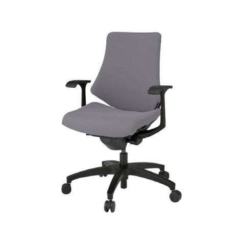 イトーキ オフィスチェア 完成日 組立不要 エフチェア クロスバック ローバック ベースカラーT1 T型肘 抗ウイルス再生布地(PS) ナイロンキャスター KG-145PS-T1W6