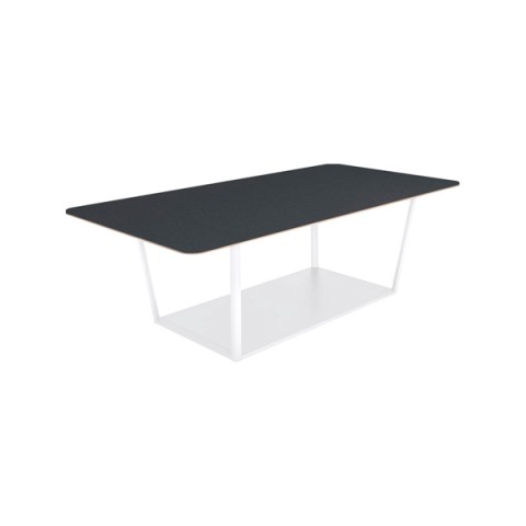 コクヨ ミーティングテーブル 完成日 組立不要 リージョン ボックス脚 角形 ミドルテーブル リノリウム天板 脚カラー:ホワイト LT-RG2412MSAAF66