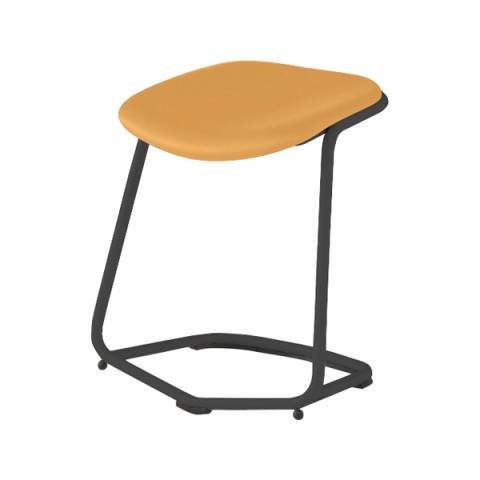 イトーキ ミーティングチェア・多目的チェア 完成日 組立不要 スインギー ミドルタイプ ブラックフレーム ウレタンレザークッション KSW-102DK-T1Y8