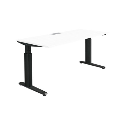 オカムラ オフィスデスク 完成日 組立不要 プリシード 上下昇降デスク ストレートタイプ アプリ無 ボタンタイプ/インジケーター有 スムースフォルムエッジ 塗装脚 3H20AC-MY11