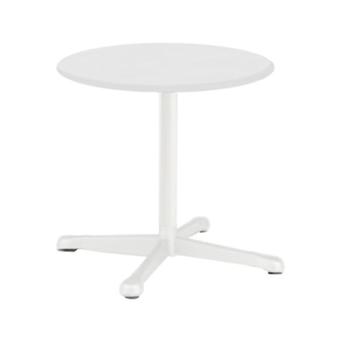 オカムラ ミーティングテーブル 完成日 組立不要 アクティアフェロー サークルタイプ 昇降タイプ 十字脚 脚色ネオホワイト 手動昇降・ストッパー付 φ750 93N1ZE-MK27