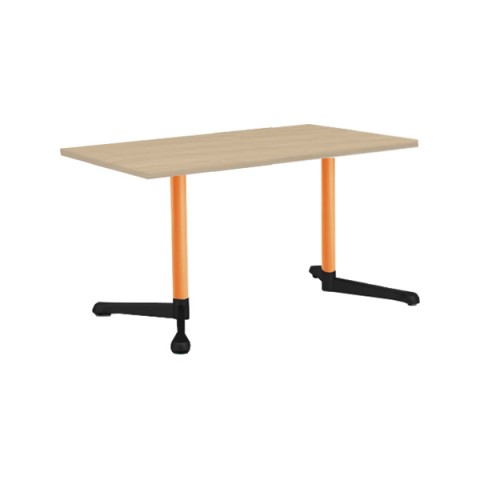 オカムラ ミーティングテーブル 完成日 組立不要 アクティアフェロー 長方形タイプ Y字脚 脚色ブラック アジャスター W1200 D750 93N8AF-MAX2