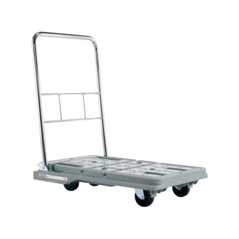 サカエ オフィスアクセサリ 完成日 組立不要 スタッキングハンドカー 均等積載荷重200kg  サイレントキャスター ブレーキ無 SPD-780C