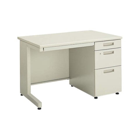 コクヨ オフィスデスク 完成日 組立不要 ビーエスプラス 片袖デスク 引出しタイプ:3段C3 SD-BSN117LC3F11N3