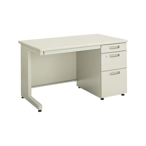 コクヨ オフィスデスク 完成日 組立不要 ビーエスプラス 片袖デスク 引出しタイプ:3段C3 SD-BSN127LC3F11N3