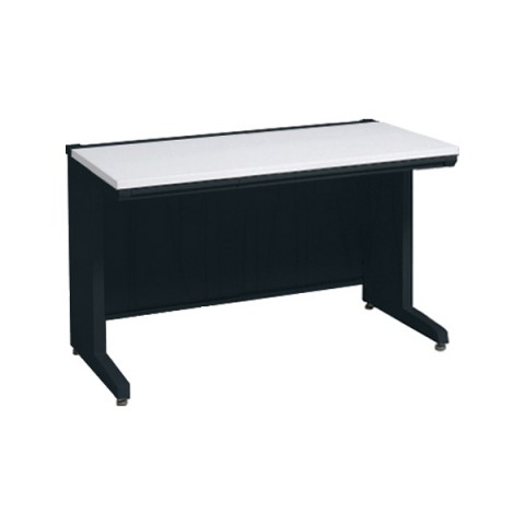 オカムラ オフィスデスク 完成日 組立不要 アドバンス 【中央引出しA3サイズ対応】 平机 L脚タイプ ブラック 中央引き出し付 標準タイプ 3V2NCL-MK61