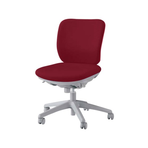 ライオン オフィスチェア 完成日 組立不要 セレーナ アームレスアームタイプ ロッキングストッパー付シンクロタイプ 布張り ローバック No.2930F 420-52