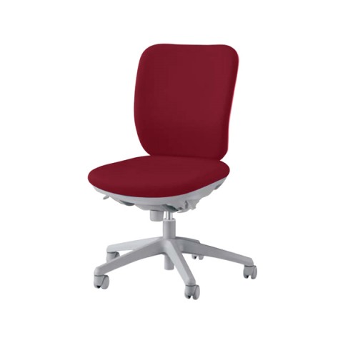 ライオン オフィスチェア 完成日 組立不要 セレーナ アームレスアームタイプ ロッキングストッパー付シンクロタイプ 布張り ハイバック No.2940F 420-67