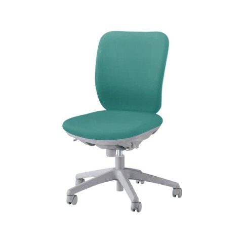 ライオン オフィスチェア 完成日 組立不要 セレーナ アームレスアームタイプ ロッキングストッパー付シンクロタイプ レザー張り ハイバック No.2940S 417-67