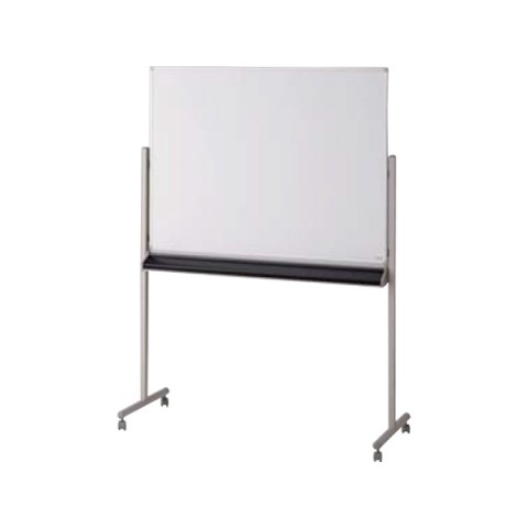 ナイキ ホワイトボード・多目的ボード 完成日 組立不要 ホワイトボード 回転ホワイトボード 板面ホーロー 片面ホワイトタイプ BBE1412