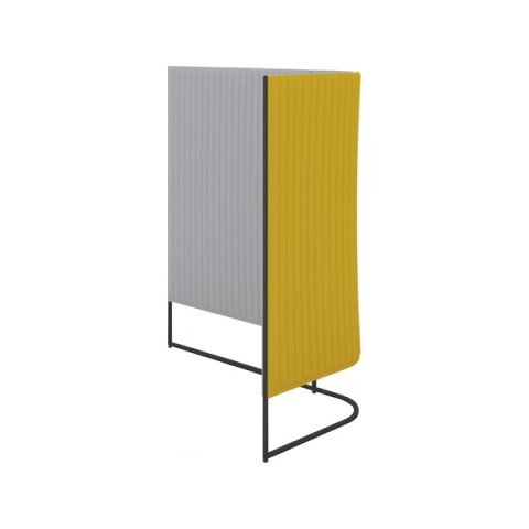 コクヨ パーテーション・間仕切り 完成日 組立不要 インフレーム チェアースクリーンブース(コーナー) Jタイプ H1650 フレーム:ブラック SN-TCJ16BGN1SN