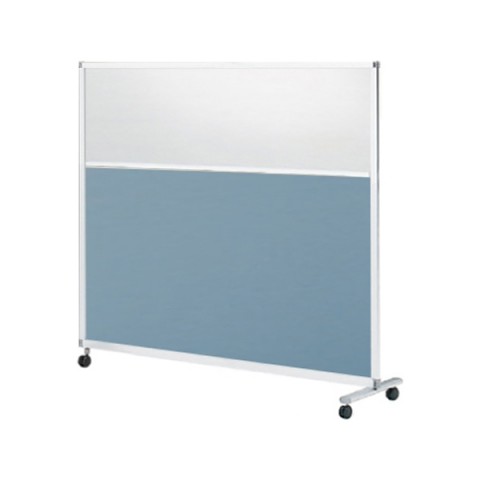 イトーキ パーテーション・間仕切り 完成日 組立不要 スクリーンパネルK 1連パネル 単独用(3点支持タイプ) W1800 樹脂・クロスコンビパネル キャスター付 H1450 FSK-84CFC-Z5S7