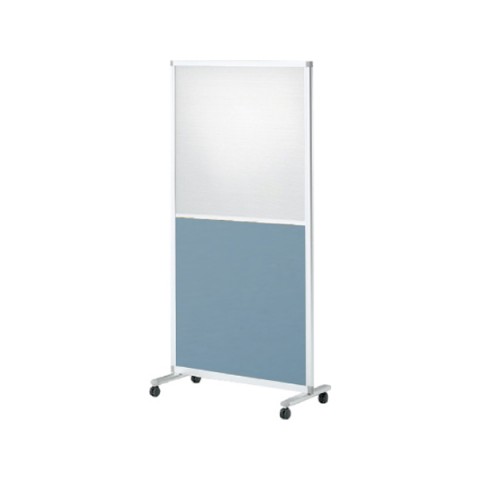 イトーキ パーテーション・間仕切り 完成日 組立不要 スクリーンパネルK 1連パネル 単独用 W900 樹脂・クロスコンビパネル キャスター付 H1800 FSK-98CFC-Z5S7