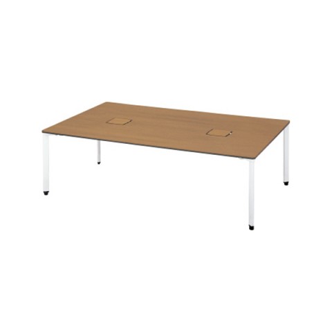 プラス オフィスデスク 完成日 組立不要 ピクスタ ロングタイプ アジャスター脚 PX-2014TA 631-241