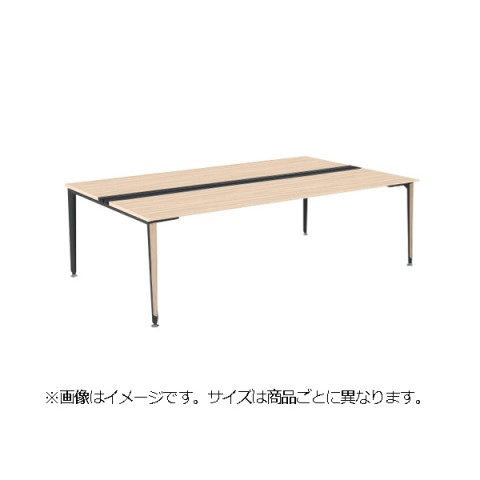 オカムラ オフィスデスク 完成日 組立不要 プリシード ゲート脚 両面タイプ フリースタンディングタイプ センターレールタイプ 塗装脚 配線カバー付 3A23AF-MBC5