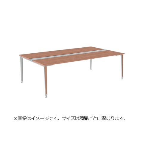 オカムラ オフィスデスク 完成日 組立不要 プリシード ゲート脚 両面タイプ フリースタンディングタイプ センターレールタイプ 塗装脚 配線カバー付 3A23EA-MBB6