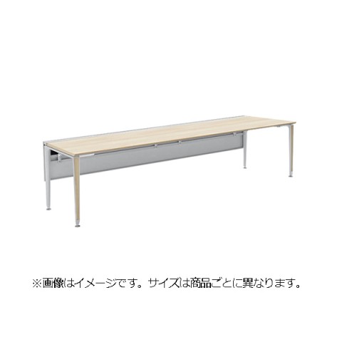 オカムラ オフィスデスク 完成日 組立不要 プリシード ゲート脚 片面タイプ フリースタンディングタイプ センターレールタイプ 塗装脚 配線カバー付 3A23GH-MBB1