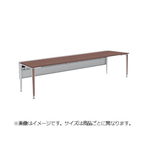 オカムラ オフィスデスク 完成日 組立不要 プリシード ゲート脚 片面タイプ フリースタンディングタイプ センターレールタイプ 塗装脚 配線カバー付 3A23GH-MBB7