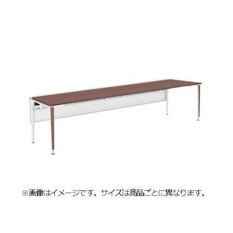オカムラ オフィスデスク 完成日 組立不要 プリシード ゲート脚 片面タイプ フリースタンディングタイプ センターカバータイプ 塗装脚 配線カバー付 3A24GH-MBA7