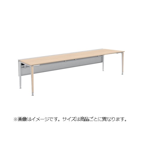 オカムラ オフィスデスク 完成日 組立不要 プリシード ゲート脚 片面タイプ フリースタンディングタイプ バックパネル設置用 塗装脚 配線カバー付 3A25GD-MBB5