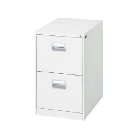 ライオン オフィスキャビネット・収納家具 完成日 組立不要 ファイリングキャビネット ファイリングキャビネット B4サイズ・JIS規格デスクサイド用・2段 B4-277W 451-27