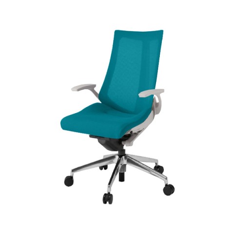 イトーキ オフィスチェア 完成日 組立不要 アクトチェア プレーンメッシュバック ハイバック アルミミラー脚 抵抗付ウレタン双輪キャスター ランバーサポート付 ハンガー付 T型肘 ベースカラーZN KG-455JVHM-ZNA3