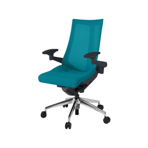 イトーキ オフィスチェア 完成日 組立不要 アクトチェア プレーンメッシュバック ハイバック アルミミラー脚 抵抗付ウレタン双輪キャスター ランバーサポート付 ハンガー付 アジャスタブル肘 ベースカラーZT KG-457JVHM-ZTA3