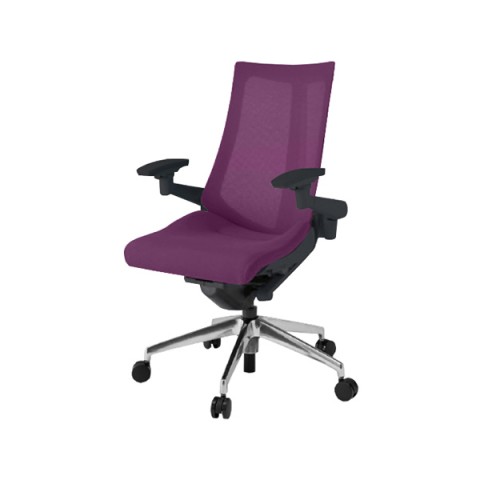 イトーキ オフィスチェア 完成日 組立不要 アクトチェア プレーンメッシュバック ハイバック アルミミラー脚 抵抗付ウレタン双輪キャスター ランバーサポート付 ハンガー付 アジャスタブル肘 ベースカラーZT KG-457JVHM-ZTX7