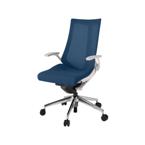 イトーキ オフィスチェア 完成日 組立不要 アクトチェア プレーンメッシュバック ハイバック アルミミラー脚 抵抗付ウレタン双輪キャスター ランバーサポートなし ハンガーなし T型肘 ベースカラーZW KG-475JVM-ZWB2