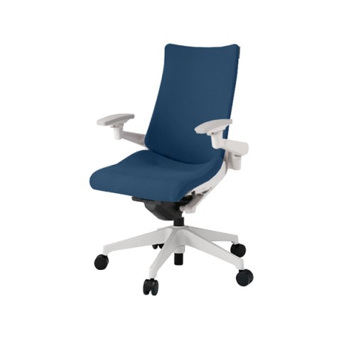 イトーキ オフィスチェア 完成日 組立不要 アクトチェア プレーンクロスバック ハイバック 樹脂脚 抵抗付ウレタン双輪キャスター ランバーサポート付 ハンガー付 アジャスタブル肘 ベースカラーW9 KG-417PSHM-W9B2