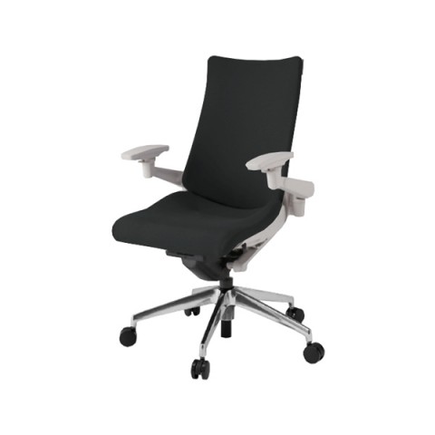 イトーキ オフィスチェア 完成日 組立不要 アクトチェア プレーンクロスバック ハイバック アルミミラー脚 ナイロン双輪キャスター ランバーサポートなし ハンガーなし アジャスタブル肘 ベースカラーZN KG-437PS-ZNT1