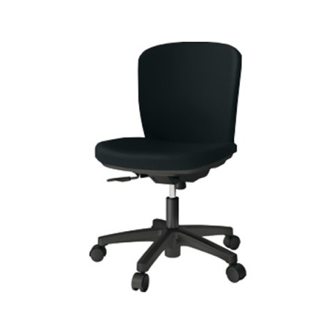 イトーキ オフィスチェア 完成日 組立不要 リエットアールチェア ローバック 肘なし ウレタン双輪キャスター ハンガーなし ビニールレザー(DL) KT-360DLM-WTT1