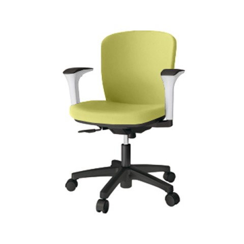 イトーキ オフィスチェア 完成日 組立不要 リエットアールチェア ローバック アジャスタブル肘 ナイロン双輪キャスター ハンガー付 ビニールレザー(DL) KT-367DLH-WTL8