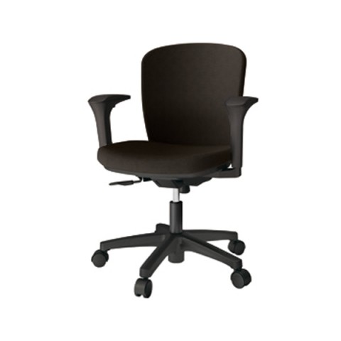 イトーキ オフィスチェア 完成日 組立不要 リエットアールチェア ローバック アジャスタブル肘 ナイロン双輪キャスター ハンガーなし 抗ウイルス布地(PV) KT-367PV-T1T1