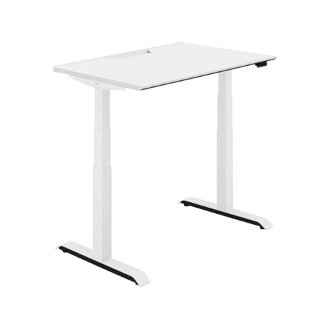 コクヨ オフィスデスク 完成日 組立不要 シークエンス スタンダードテーブル スタンダードカラー 舟底エッジ ベーシックレバー DSE-LSF1207B-SWPW2