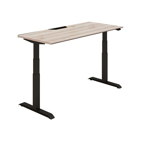 コクヨ オフィスデスク 完成日 組立不要 シークエンス スタンダードテーブル ハイグレードカラー 舟底エッジ ベーシックレバー DSE-LSF1607B-6AY03