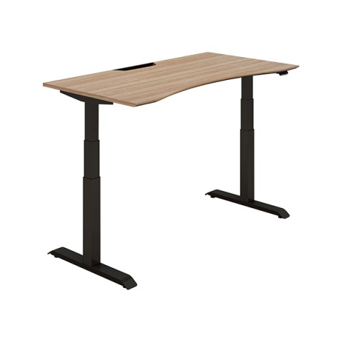 コクヨ オフィスデスク 完成日 組立不要 シークエンス ウイングテーブル ハイグレードカラー 舟底エッジ ベーシックレバー DSE-LWF1508B-6AW33