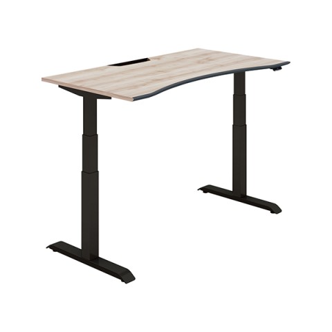 コクヨ オフィスデスク 完成日 組立不要 シークエンス ウイングテーブル ハイグレードカラー ソフトエッジ フルスペックレバー DSE-LWA1408F-6AY03