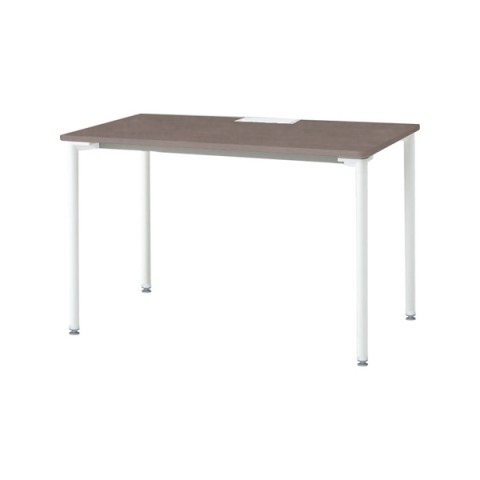 イトーキ オフィスデスク 完成日 組立不要 アクティブフィールド パーソナルテーブル 角型 H720 アジャスター脚 脚カラー:ホワイトW 配線口タイプ D600 AF-1206PWA1-WR