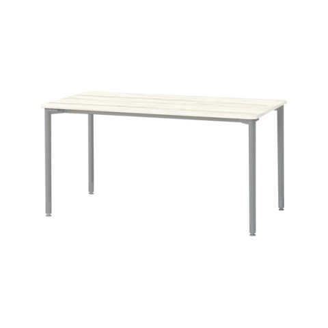 イトーキ オフィスデスク 完成日 組立不要 アクティブフィールド パーソナルテーブル 角型 H720 アジャスター脚 脚カラー:シルバーメタリック 配線なしタイプ AF-1407PNA-ZH