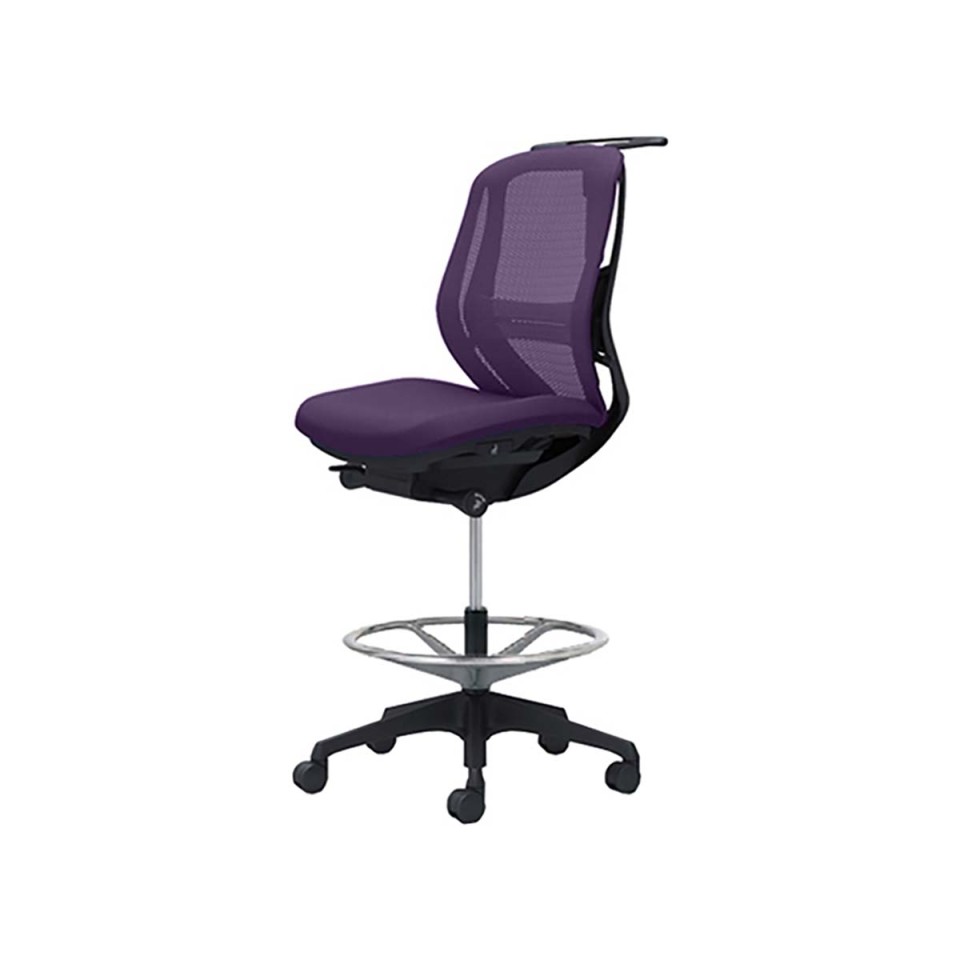 オカムラ オフィスチェア 完成日 組立不要 シルフィー ローバック ハイチェア メッシュタイプ 肘なし ブラックボディ 樹脂脚 ハンガー付 ランバー付 ナイロンキャスター C632JS-FMP0