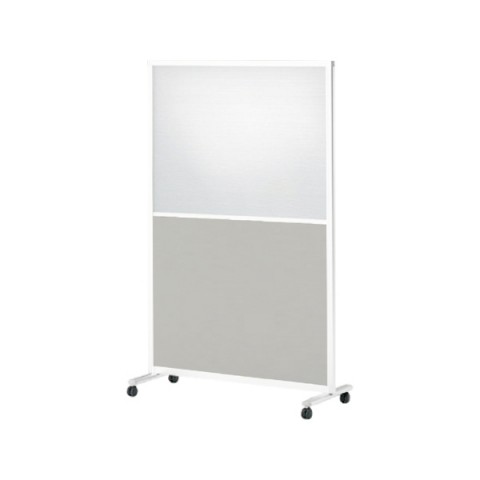 イトーキ パーテーション・間仕切り 完成日 組立不要 スクリーンパネルK 1連パネル 単独用 W1210 樹脂・クロスコンビパネル キャスター付 H1800 FSK-28CFC-W9C6