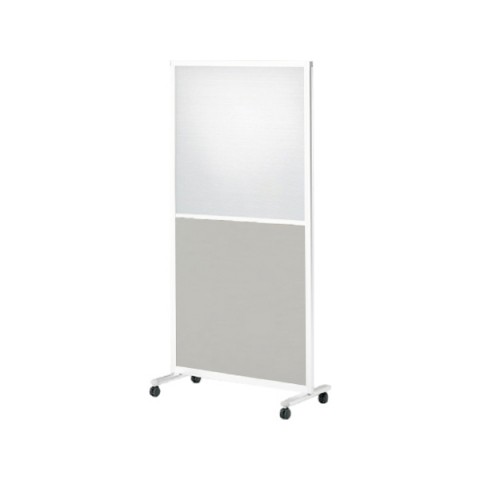 イトーキ パーテーション・間仕切り 完成日 組立不要 スクリーンパネルK 1連パネル 単独用 W900 樹脂・クロスコンビパネル キャスター付 H1800 FSK-98CFC-W9C6