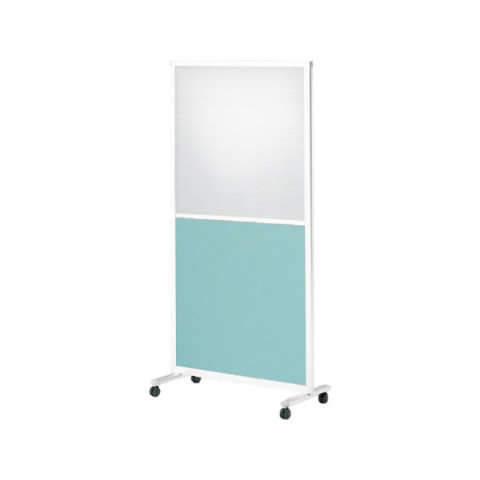 イトーキ パーテーション・間仕切り 完成日 組立不要 スクリーンパネルK 1連パネル 単独用 W900 樹脂・クロスコンビパネル キャスター付 H1800 FSK-98CFC-W9S4