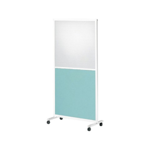 イトーキ パーテーション・間仕切り 完成日 組立不要 スクリーンパネルK 1連パネル 単独用 W900 樹脂・クロスコンビパネル キャスター付 H1800 FSK-98CGC-W9S4